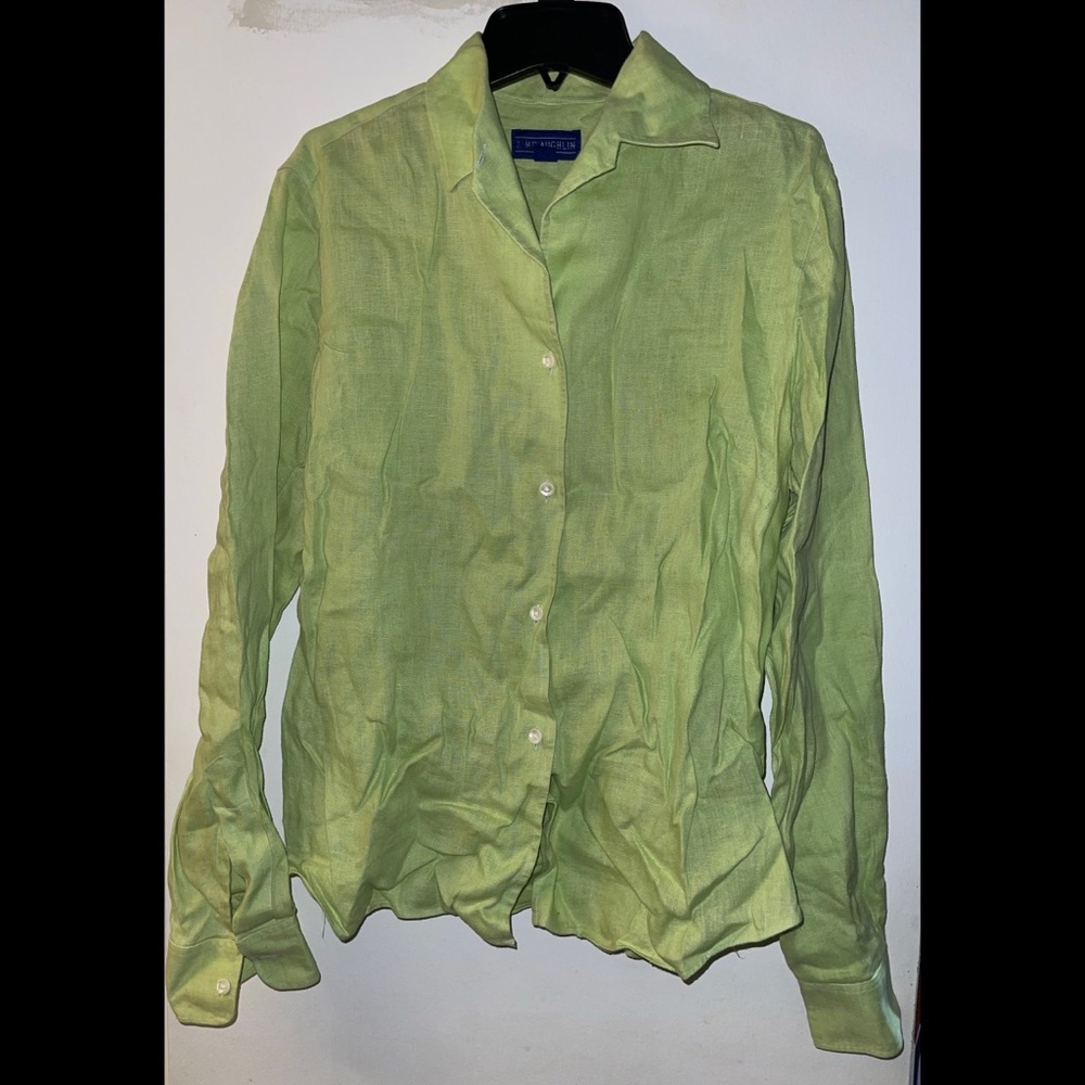 J. McLaughlin button down linen shirt.